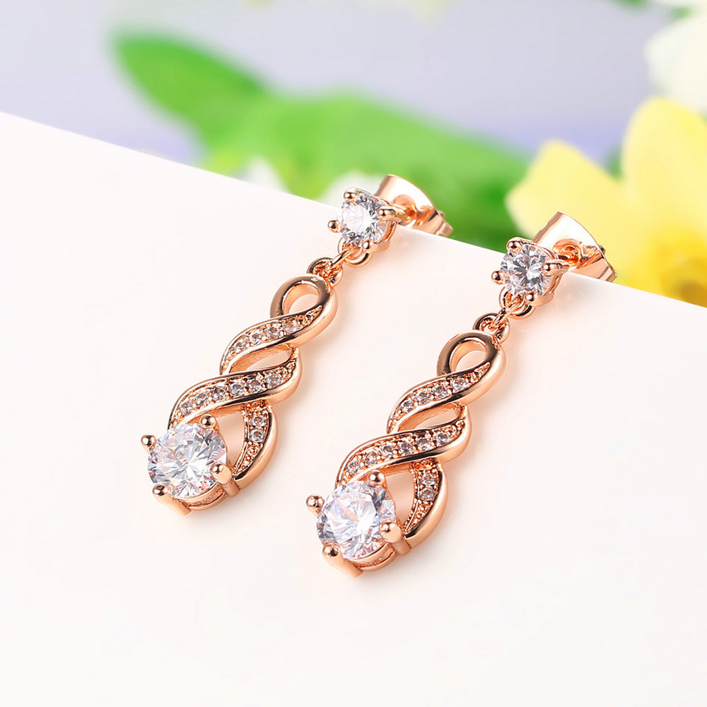 Ladies Autilite Gold Plated Earring