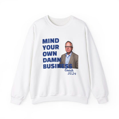 Graphic Sweatshirt with Tim Walz and Kamala Harris Quotes