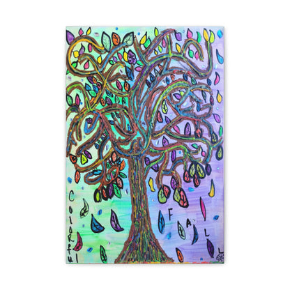 Colorful Fall Bright Tree Canvas Gallery Wraps