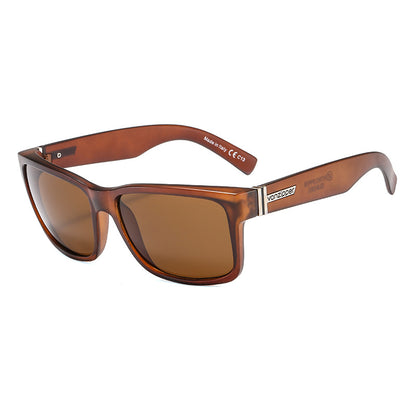 Retro big frame sunglasses color film sunglasses