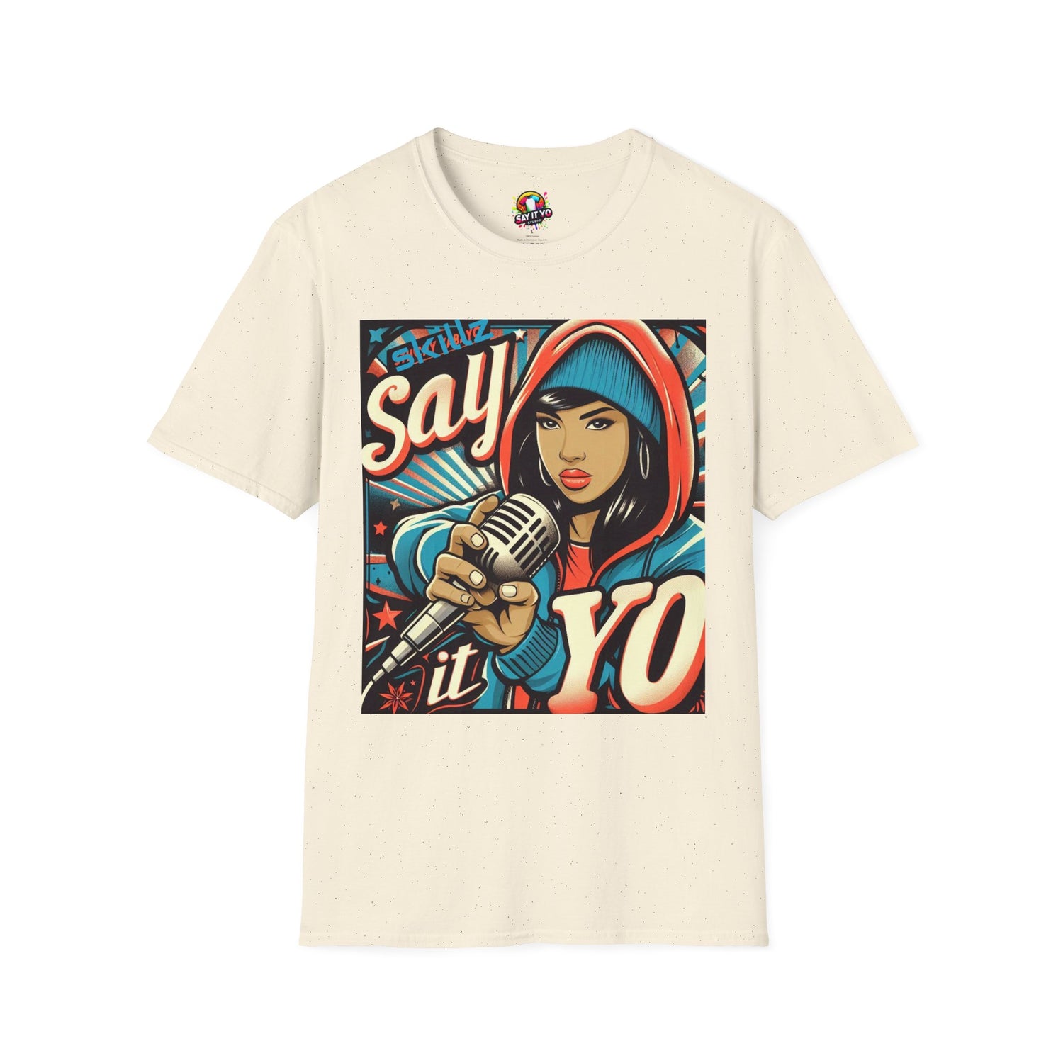 Say it Yo Microphone Female Softstyle T-Shirt