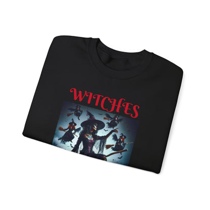 Witches Nightout Unisex Sweatshirt, Halloween Crewneck Jumper, Spooky Witches Night Out Shirt, Witchy Clothing, Girls Night Out Apparel