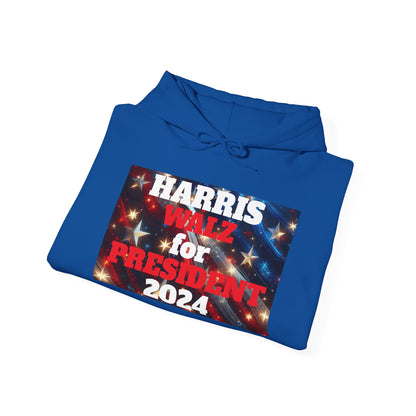 Spangled Harris and Walz President Unisex Heavy Blend™ Hooded Sweatshirt