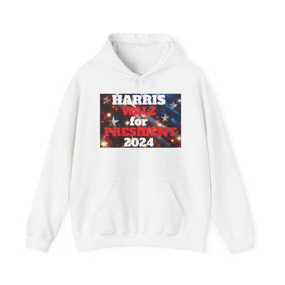 Spangled Harris and Walz President Unisex Heavy Blend™ Hooded Sweatshirt