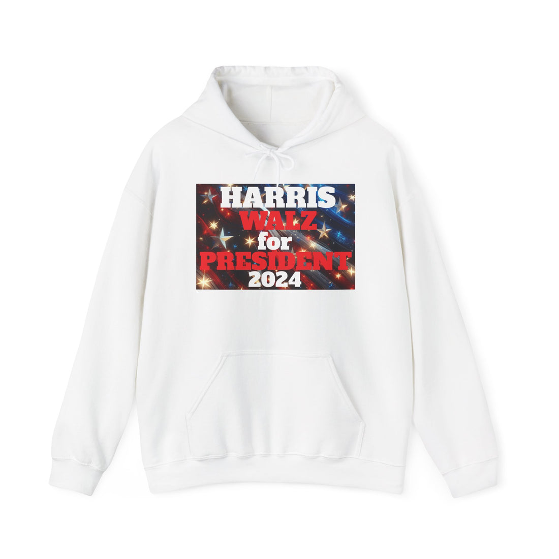 Spangled Harris and Walz President Unisex Heavy Blend™ Hooded Sweatshirt