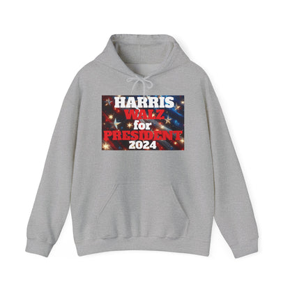 Spangled Harris and Walz President Unisex Heavy Blend™ Hooded Sweatshirt