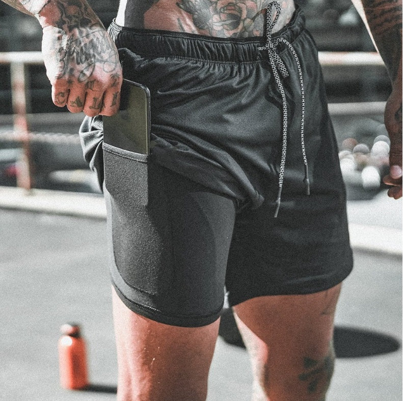 Men Pocket Compression Shorts