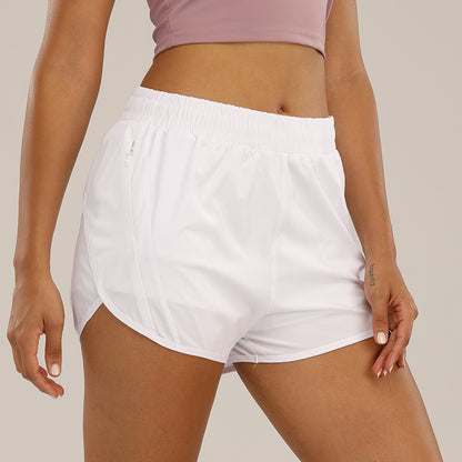 Summer Sports Shorts With Zipper Pockets Breathable Loose