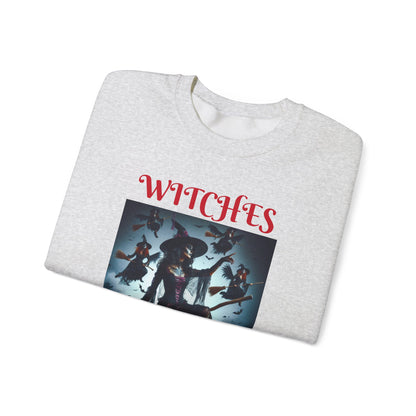 Witches Nightout Unisex Sweatshirt, Halloween Crewneck Jumper, Spooky Witches Night Out Shirt, Witchy Clothing, Girls Night Out Apparel