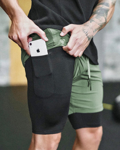 Men Pocket Compression Shorts