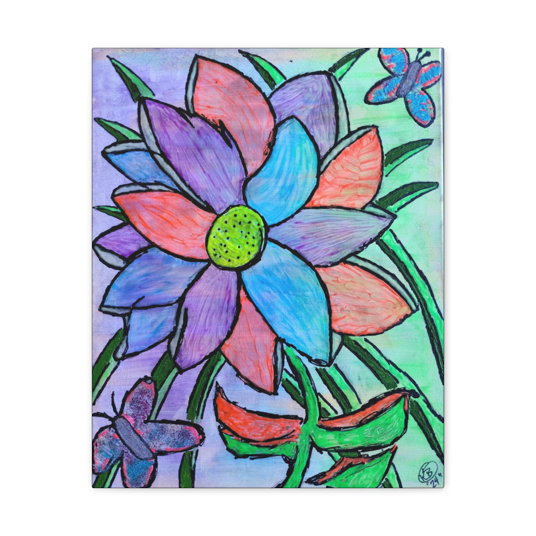 Canvas Print - Flower in the Garden 16x20