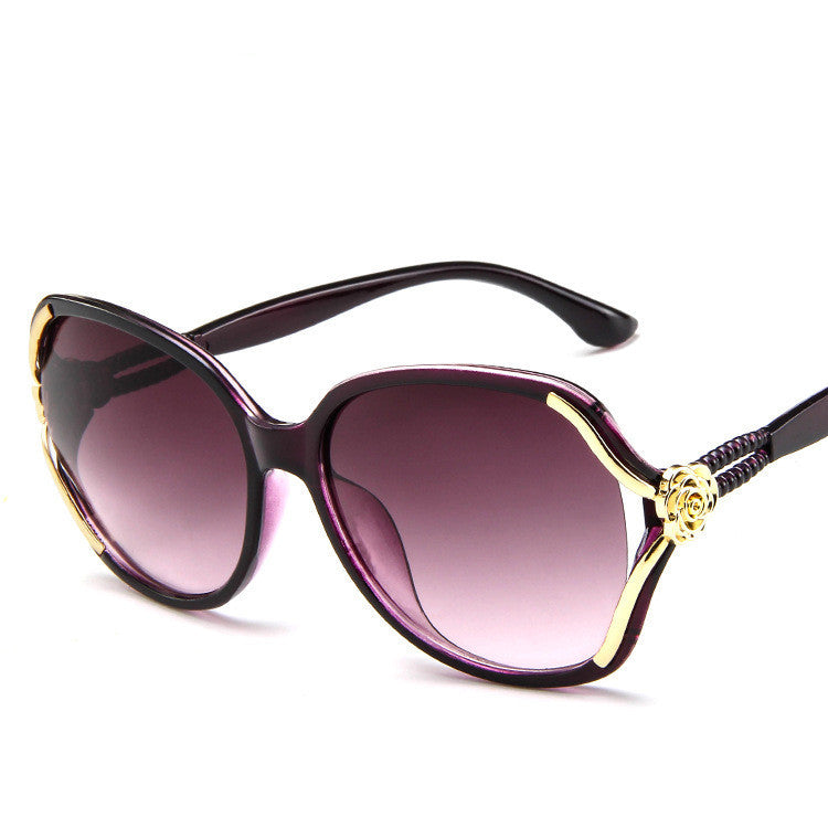 Ladies Sunglasses European and American Flower Sunglasses