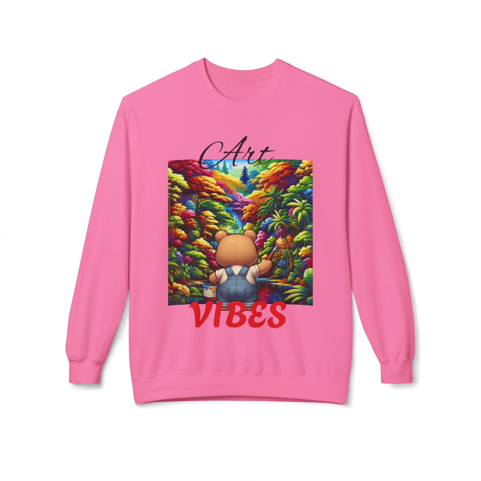 Art Vibes Jungle Teddy Bear Sweatshirt