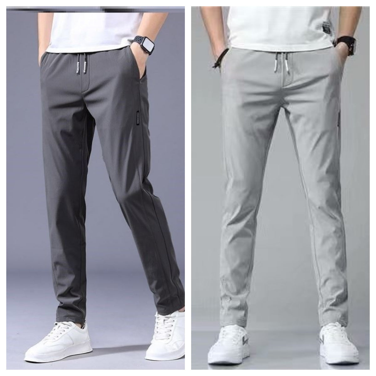 Drawstring Thin Casual Pants Korean Version Straight Sweatpants