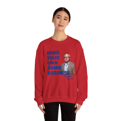 Graphic Sweatshirt with Tim Walz and Kamala Harris Quotes