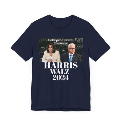 Harris Walz Unisex T-Shirt, Equation Board Graphic Tee, Math Teacher Gift, Back to School Shirt, Algebra Lover Apparel, Geek Chic Top