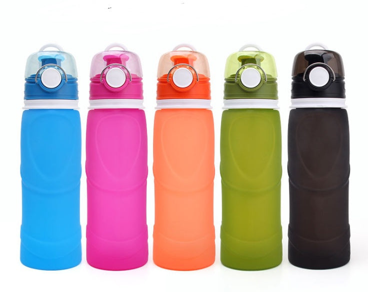 Silicone Folding Water Bottle Food Grade Silicone Water Bottle Travel Portable Folding Water Cup Travel Folding Water Bottle