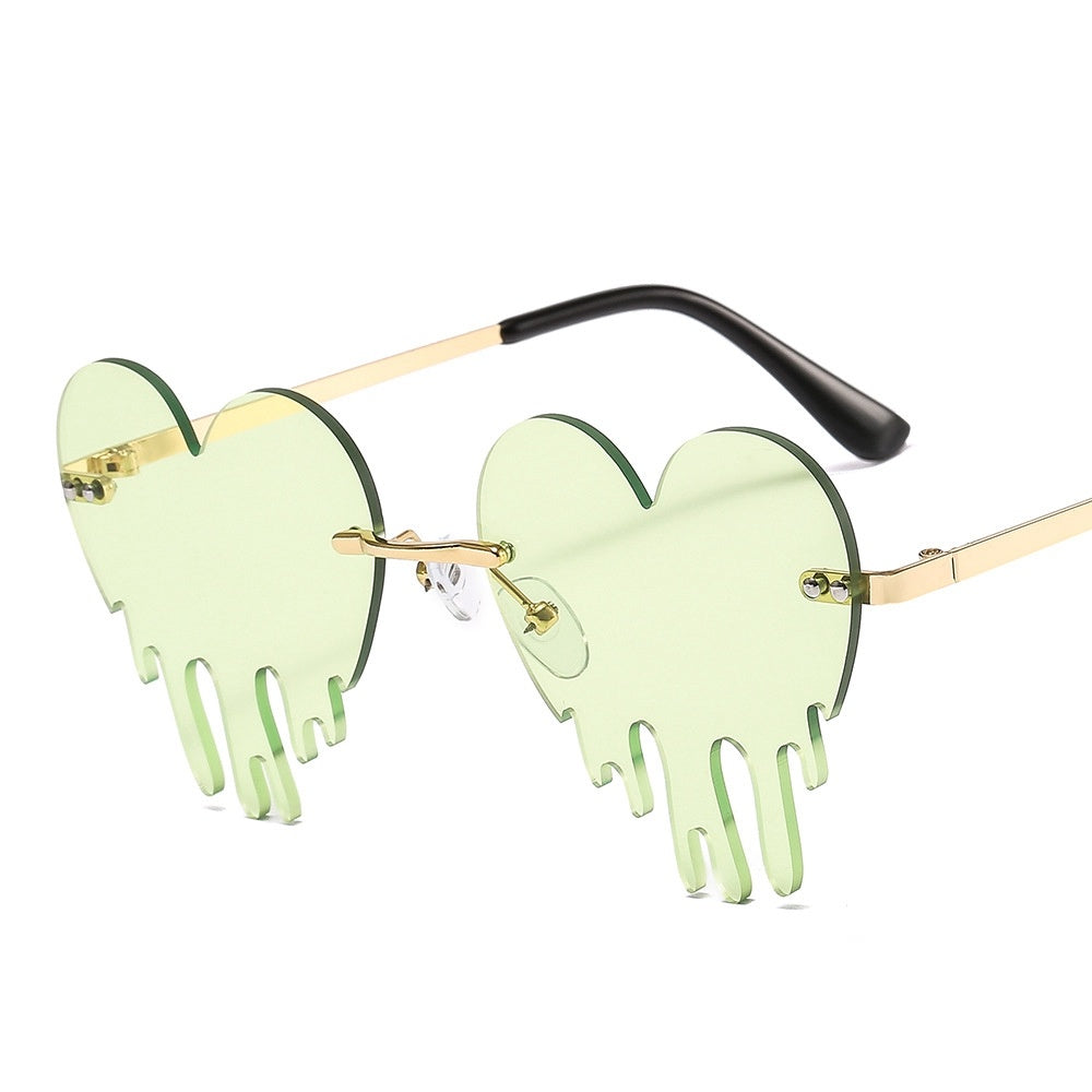 Funny Heart Drip Glasses