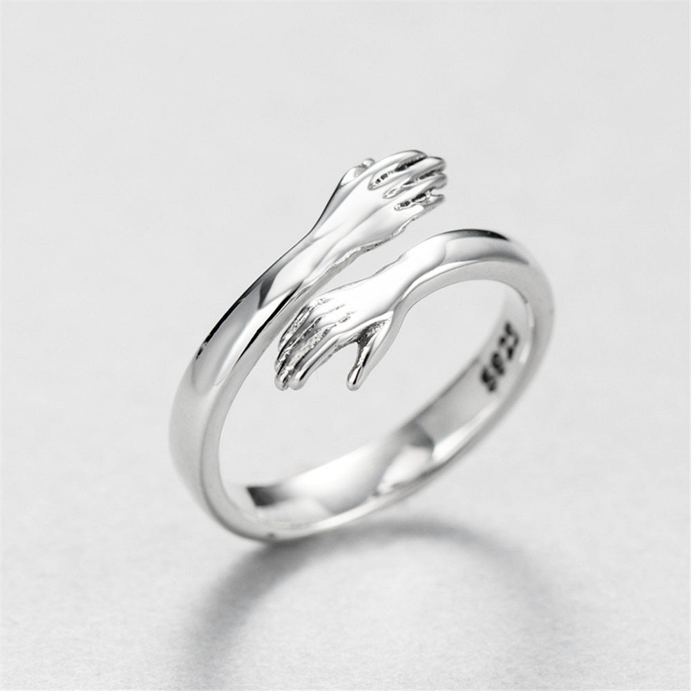 Love hug couple ring