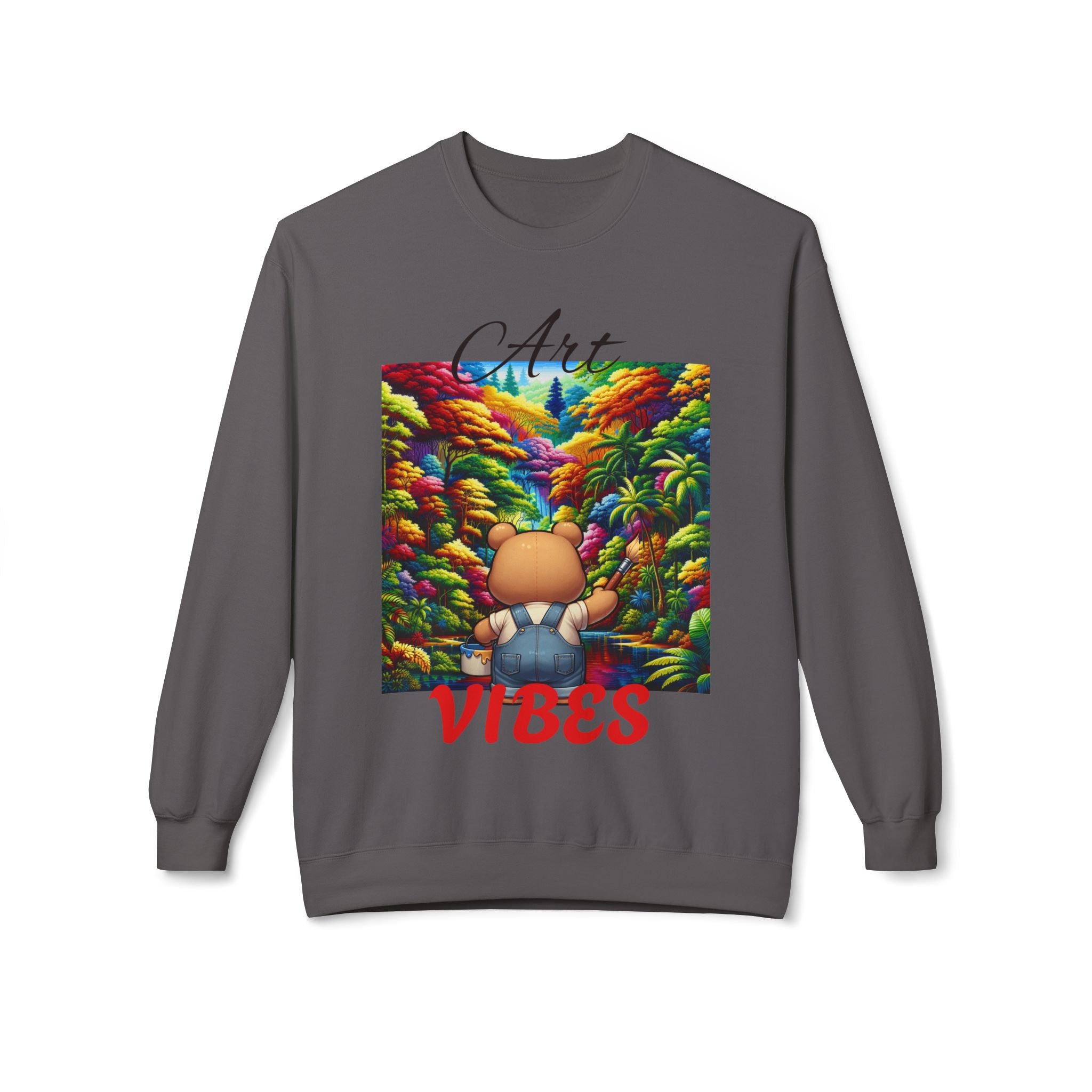 Art Vibes Jungle Teddy Bear Sweatshirt