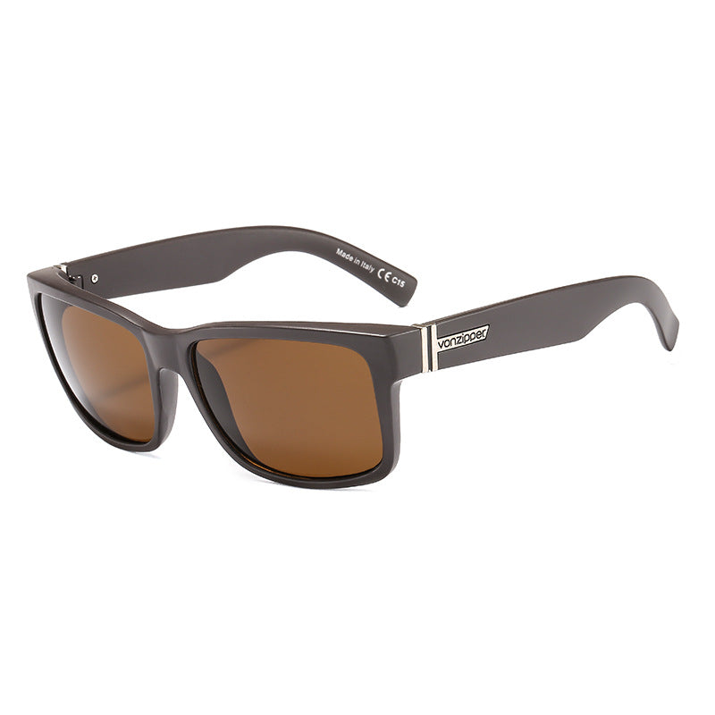 Retro big frame sunglasses color film sunglasses