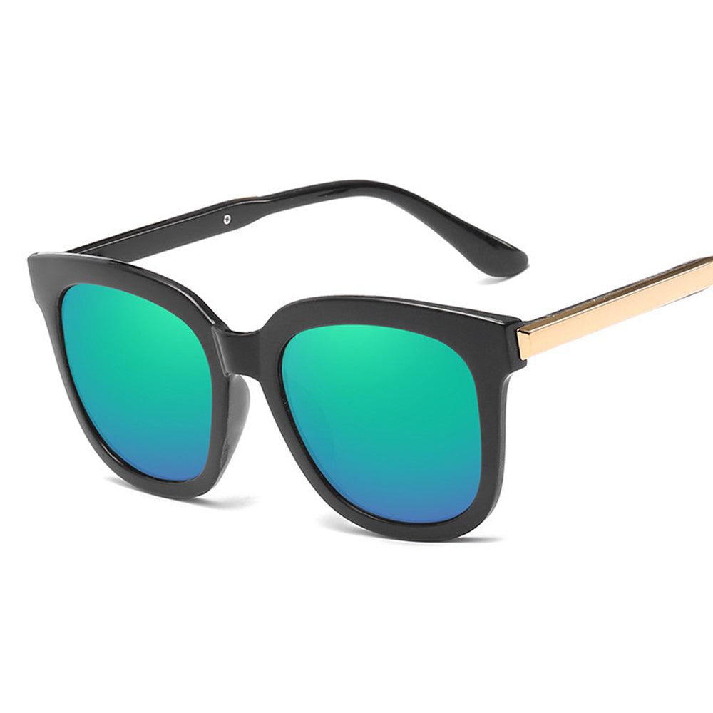 Retro ladies sunglasses color film reflective sunglasses