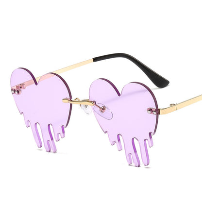 Funny Heart Drip Glasses