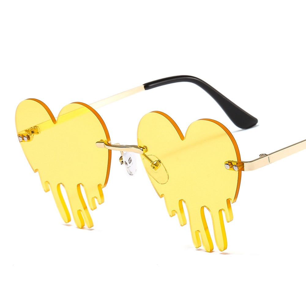 Funny Heart Drip Glasses