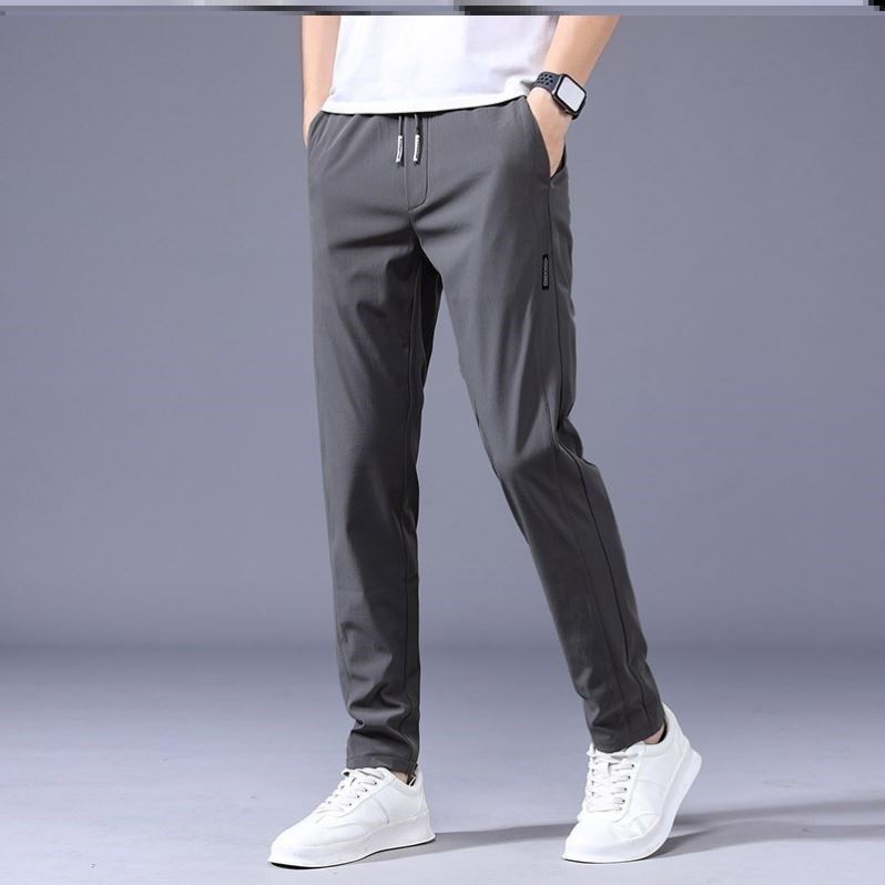 Drawstring Thin Casual Pants Korean Version Straight Sweatpants