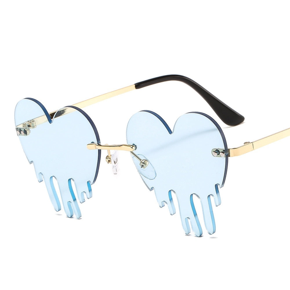 Funny Heart Drip Glasses