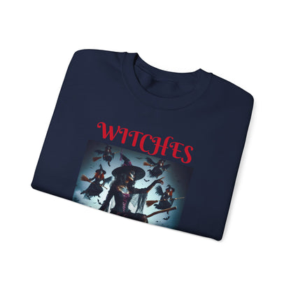 Witches Nightout Unisex Sweatshirt, Halloween Crewneck Jumper, Spooky Witches Night Out Shirt, Witchy Clothing, Girls Night Out Apparel