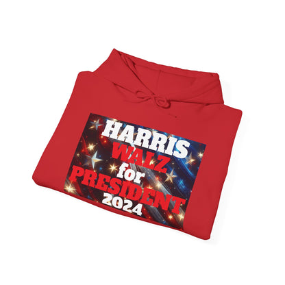 Spangled Harris and Walz President Unisex Heavy Blend™ Hooded Sweatshirt