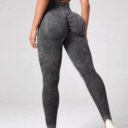 Hollow Design Seamless High Waist Hip Lifting Leggings