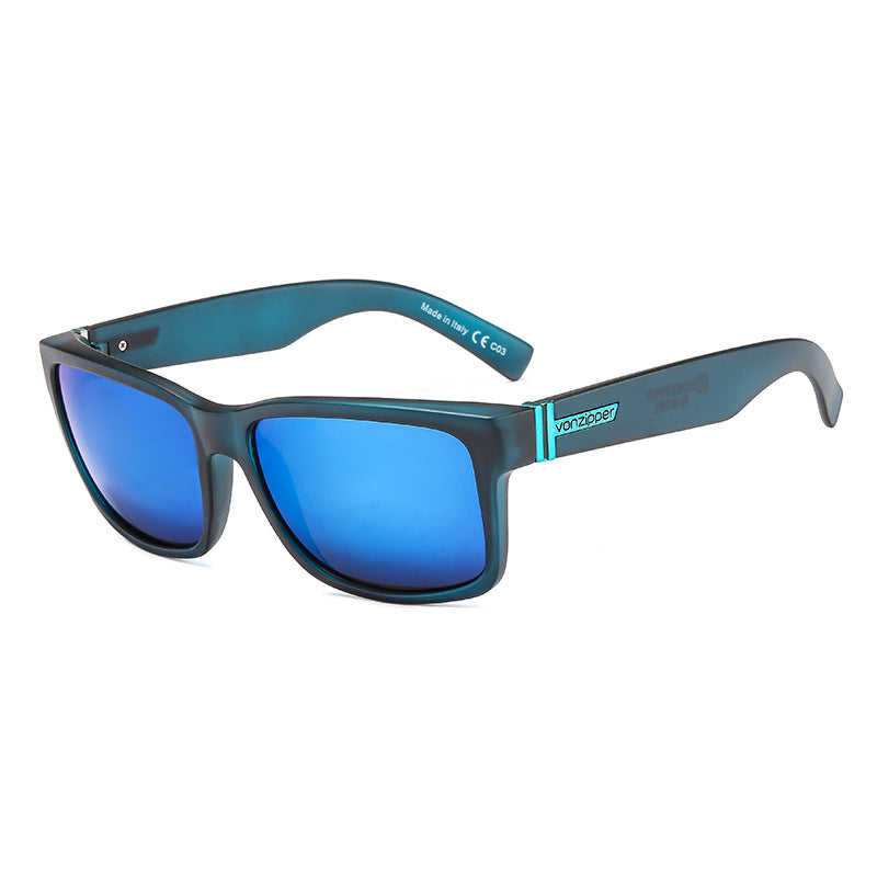 Retro big frame sunglasses color film sunglasses