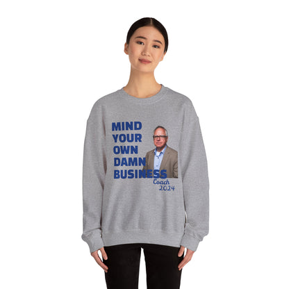 Graphic Sweatshirt with Tim Walz and Kamala Harris Quotes