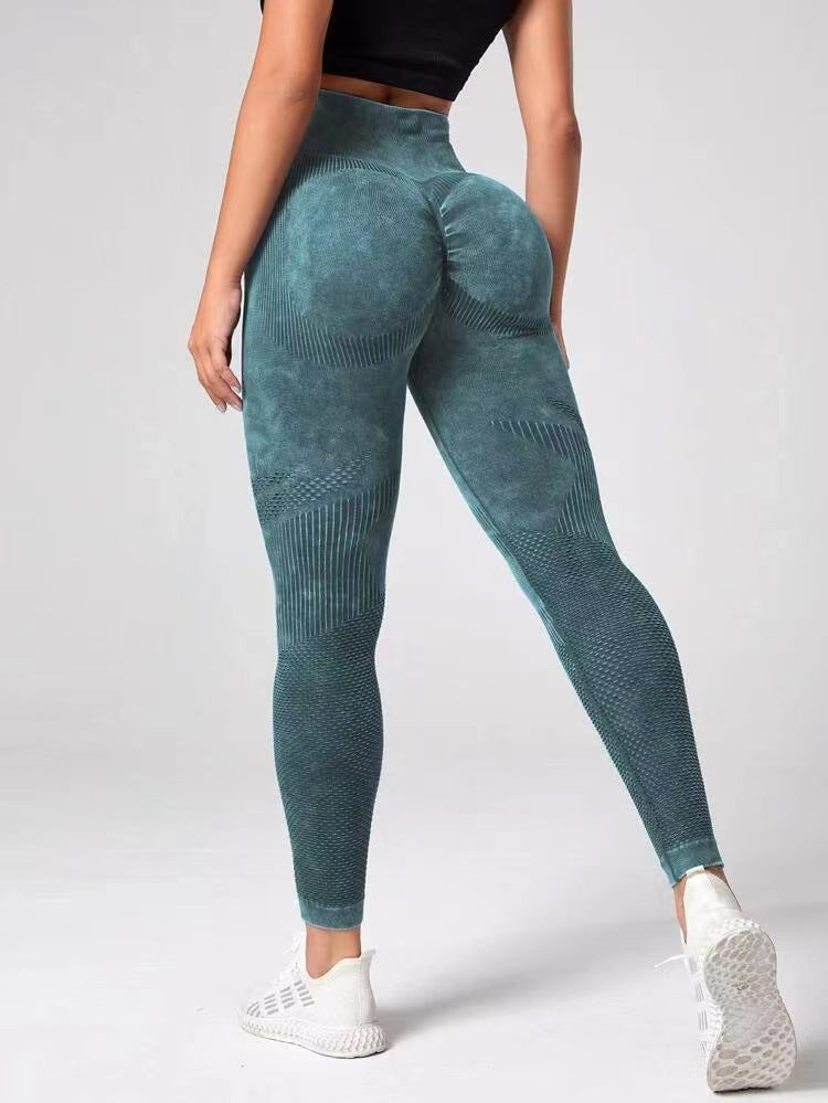 Hollow Design Seamless High Waist Hip Lifting Leggings