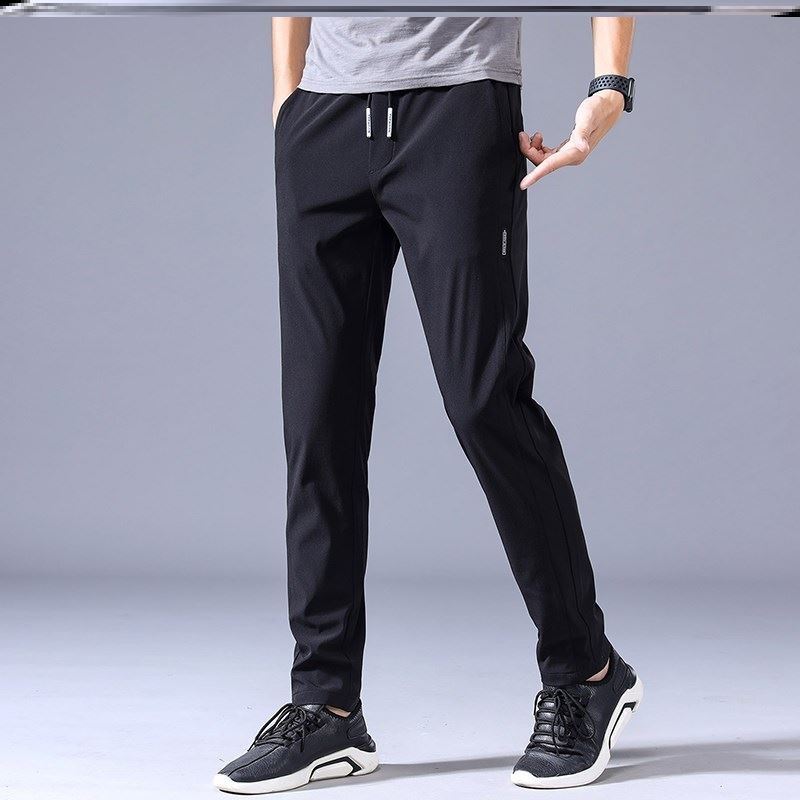 Drawstring Thin Casual Pants Korean Version Straight Sweatpants