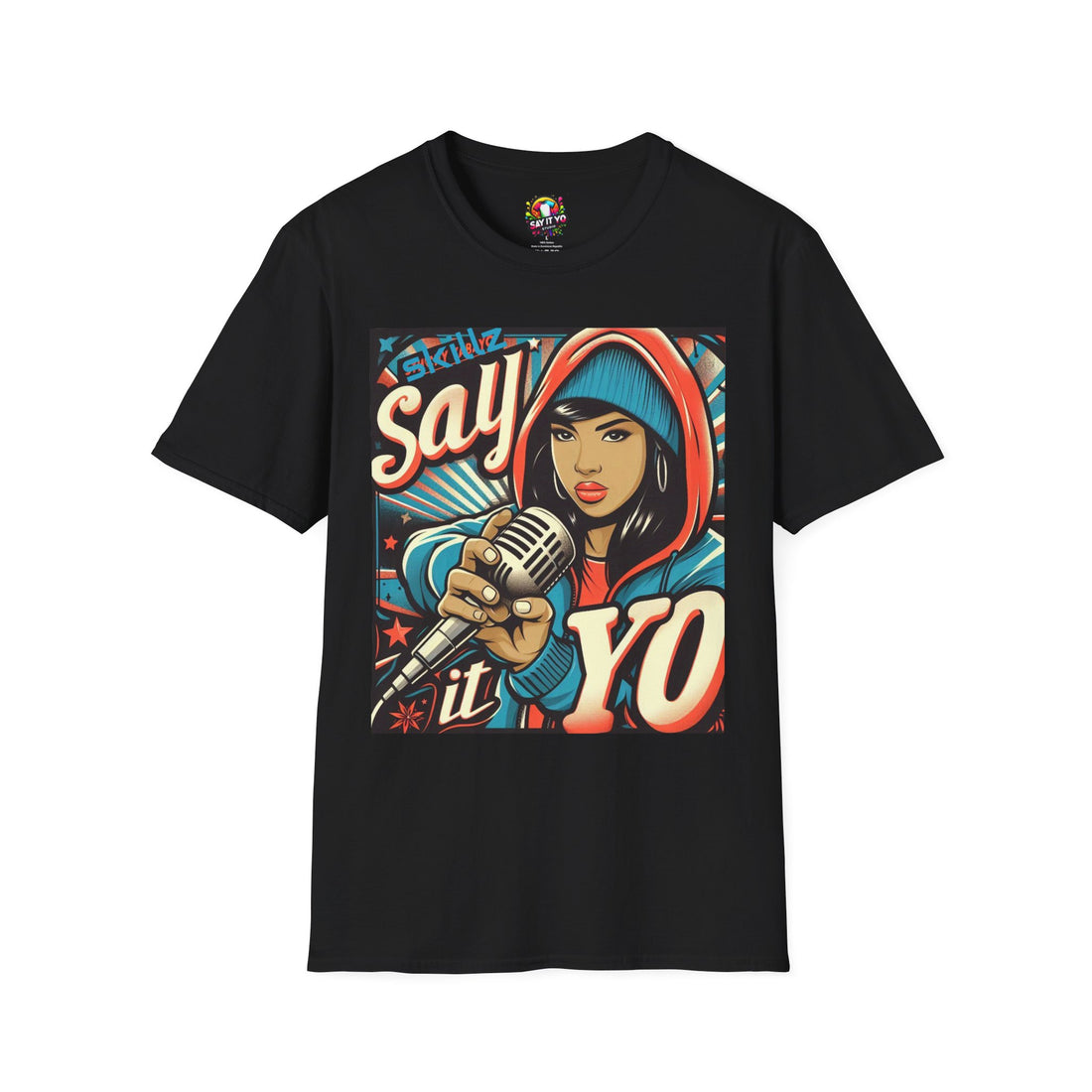 Say it Yo Microphone Female Softstyle T-Shirt