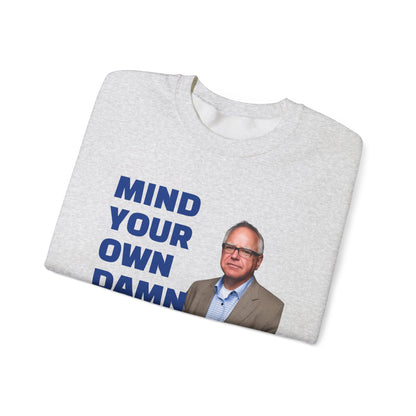 Graphic Sweatshirt with Tim Walz and Kamala Harris Quotes