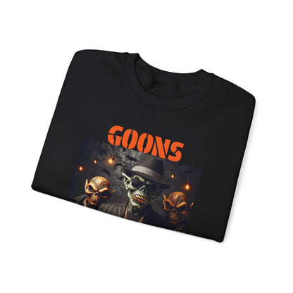 Gooblin Goons Crewneck Sweatshirt, Funny Halloween Unisex Pullover, Cozy Cotton Blend Jumper, Spooky Season Shirt,