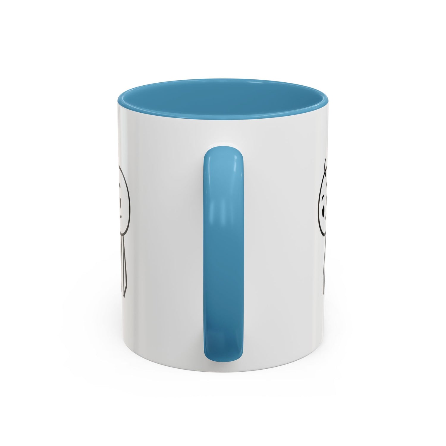 Its Just One of Those Days Accent Mug with Stickman Character Design, 11oz &amp; 15oz