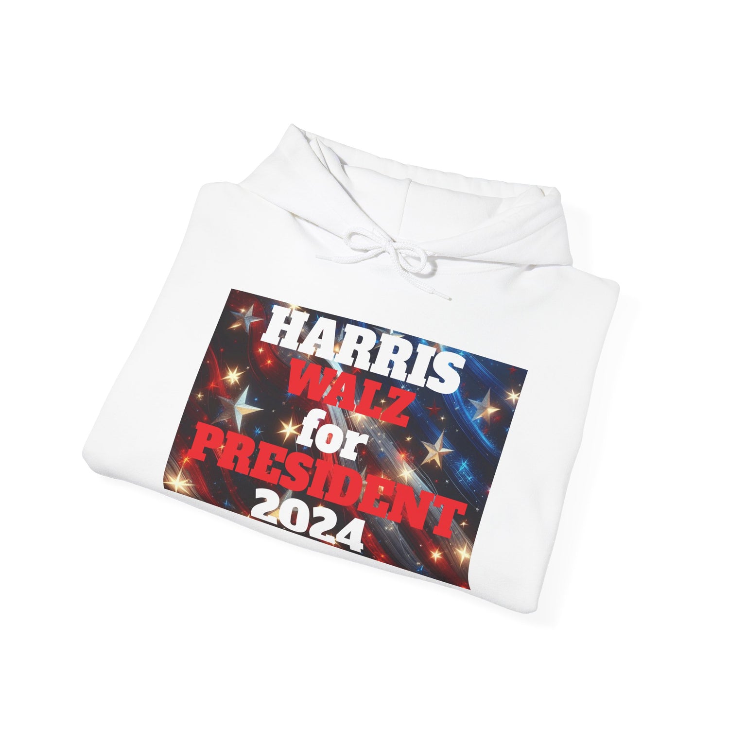 Spangled Harris and Walz President Unisex Heavy Blend™ Hooded Sweatshirt