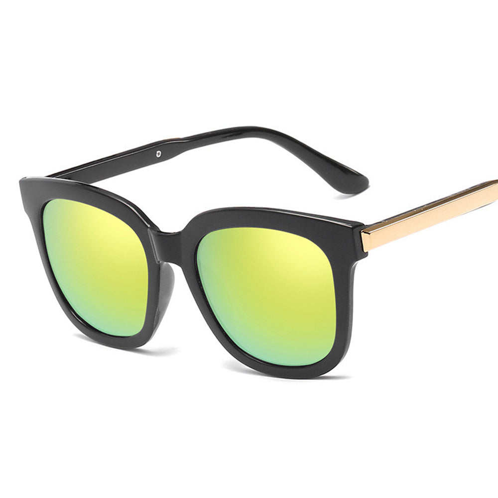 Retro ladies sunglasses color film reflective sunglasses