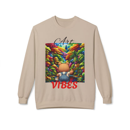 Art Vibes Jungle Teddy Bear Sweatshirt