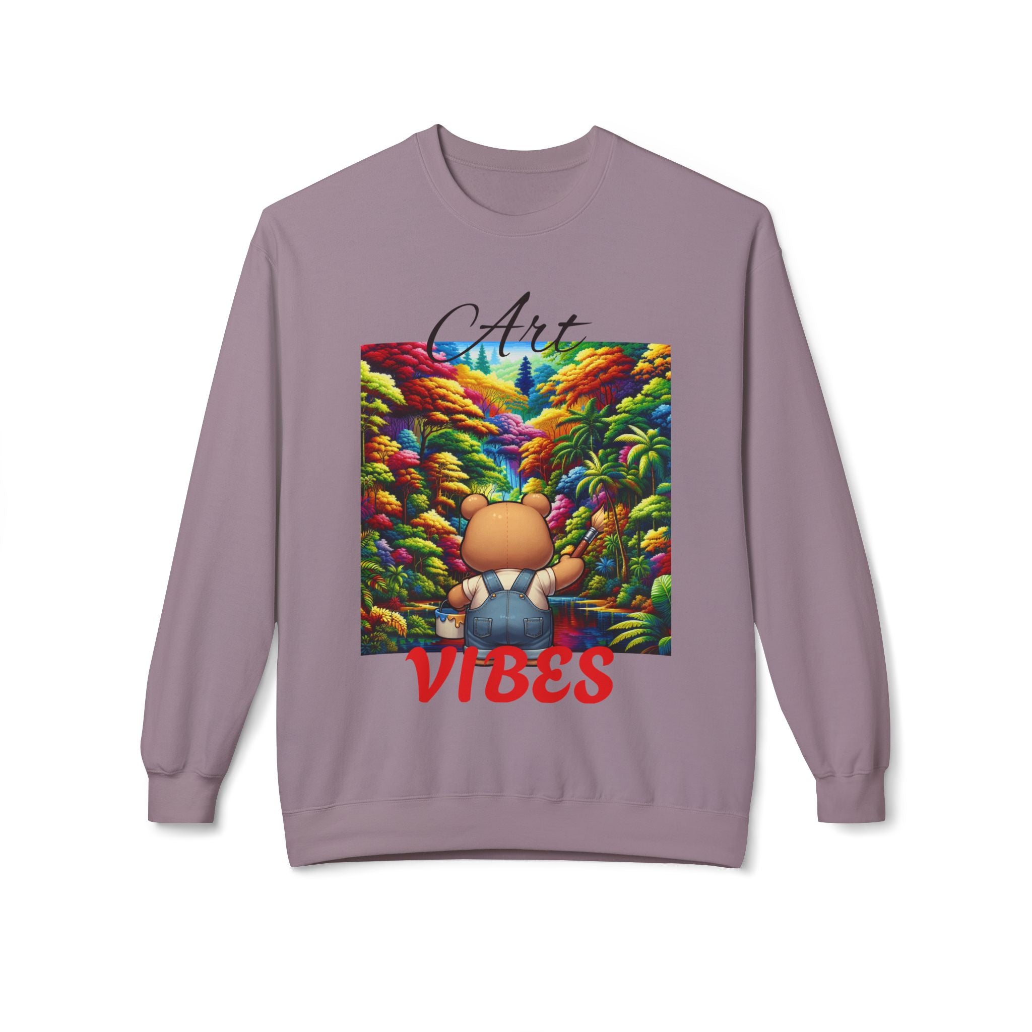 Art Vibes Jungle Teddy Bear Sweatshirt