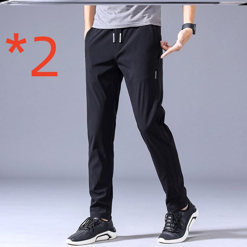 Drawstring Thin Casual Pants Korean Version Straight Sweatpants