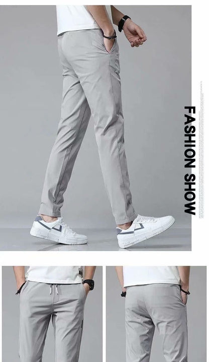 Drawstring Thin Casual Pants Korean Version Straight Sweatpants