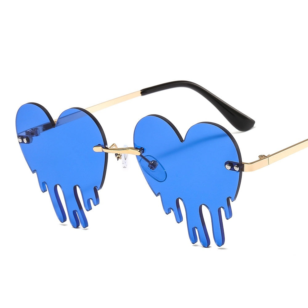 Funny Heart Drip Glasses