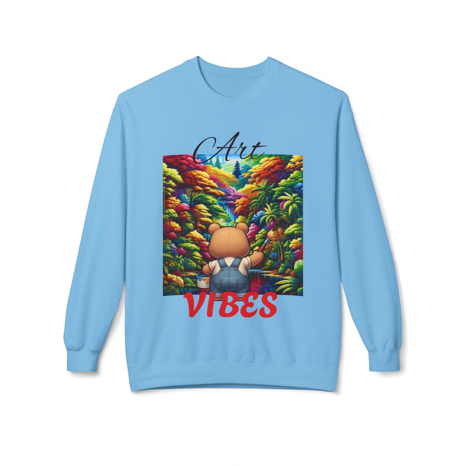 Art Vibes Jungle Teddy Bear Sweatshirt