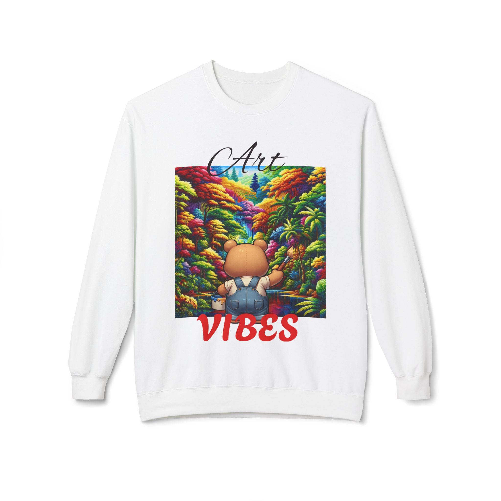 Art Vibes Jungle Teddy Bear Sweatshirt